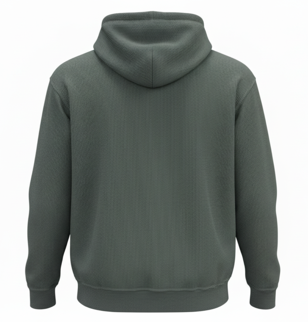 Bison Black Corded Hood