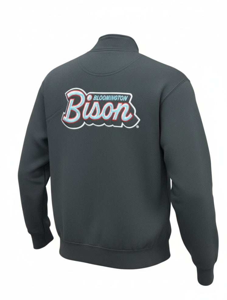 Bison Black Cadet Full Zip Jacket