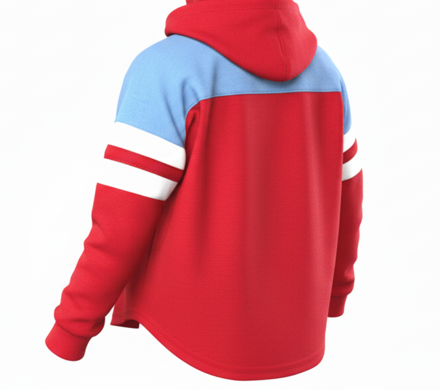 Bison Youth Girls Reflection Hooded Tee