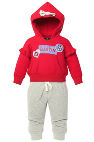 Bison Infant Girls Patches Set