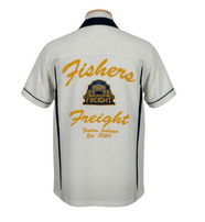 Freight Shields White Bowling Shirt