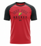 Red and black t-shirt with 'Indy Fuel Hockey' text and Under Armour logo along with F logo on chest.