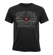 Black Fuel youth tee with 'Indy Fuel Hockey' and youth movement logo on chest.