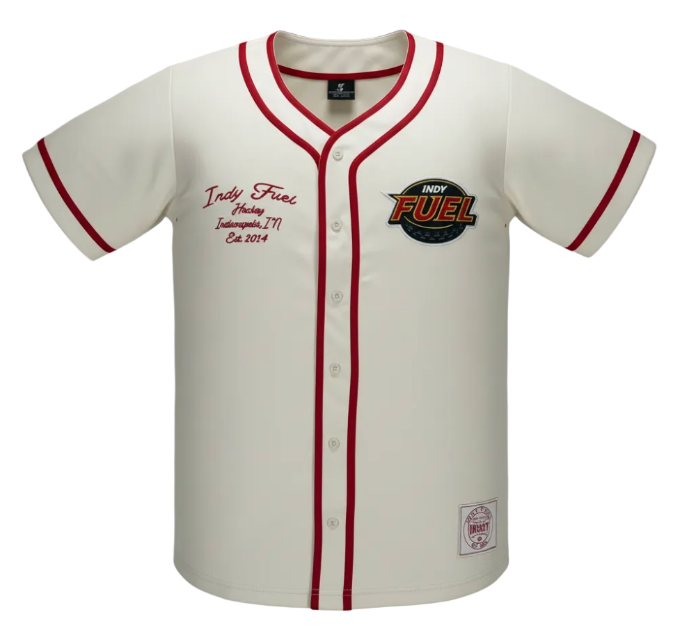 Fuel White Hunter Baseball Jersey