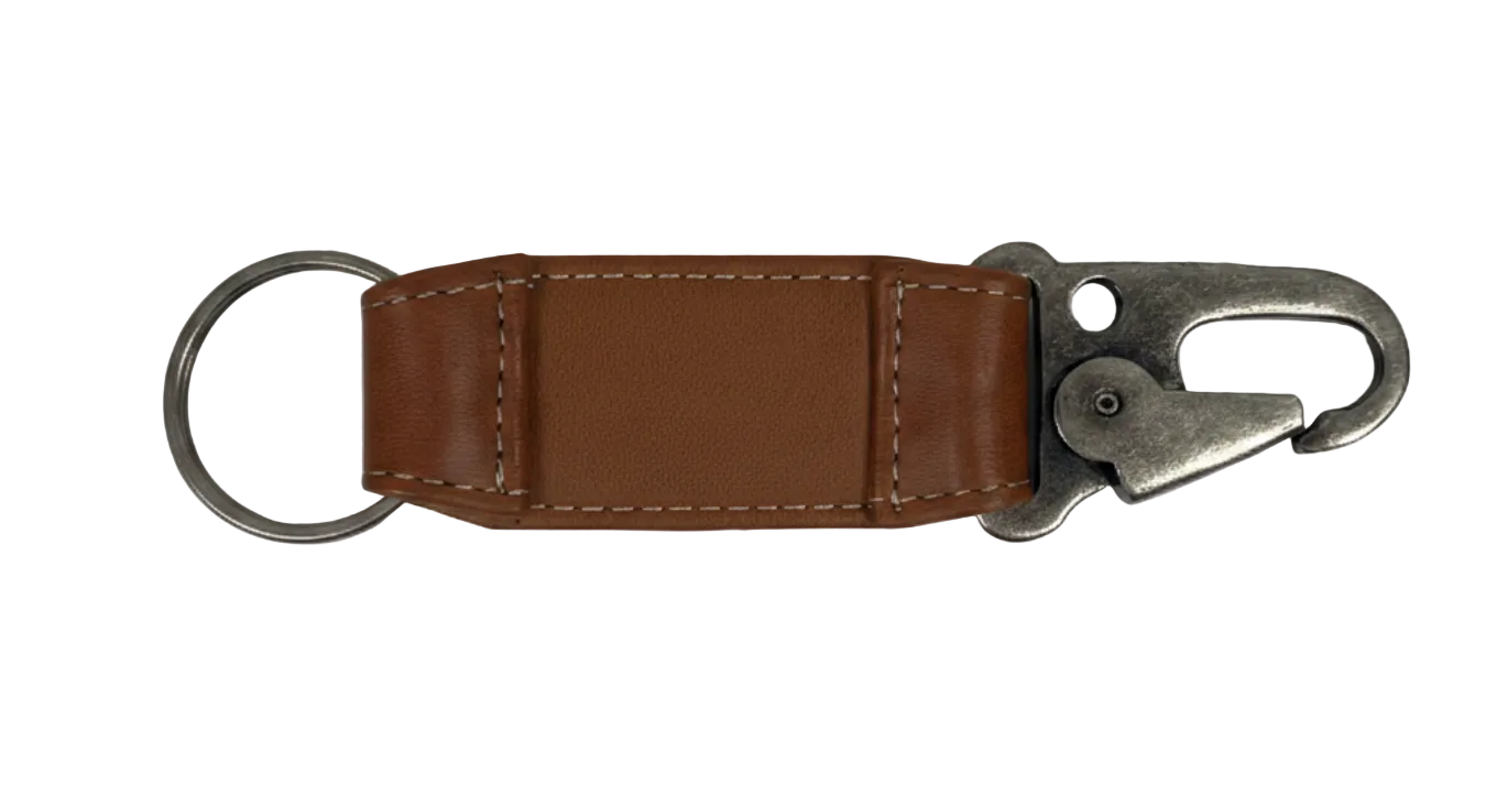 Freight Vegan Leather Carabiner Keychain