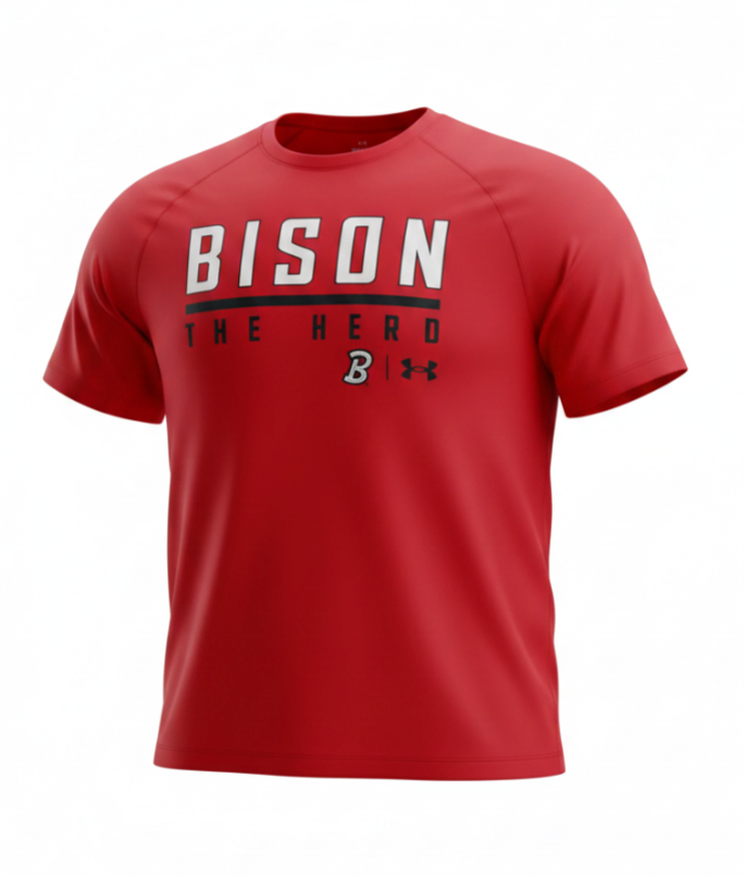 Bison Red Tech Tee