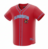 Bison Red Baseball Jersey