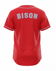 Bison Red Baseball Jersey