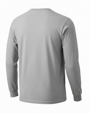 Bison Youth Grey Long Sleeve Tee