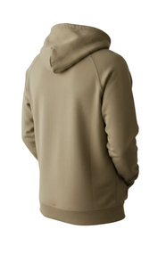 Bison Logo Tan Hooded Long Sleeve