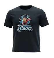 Bison Youth Basic Black Tee