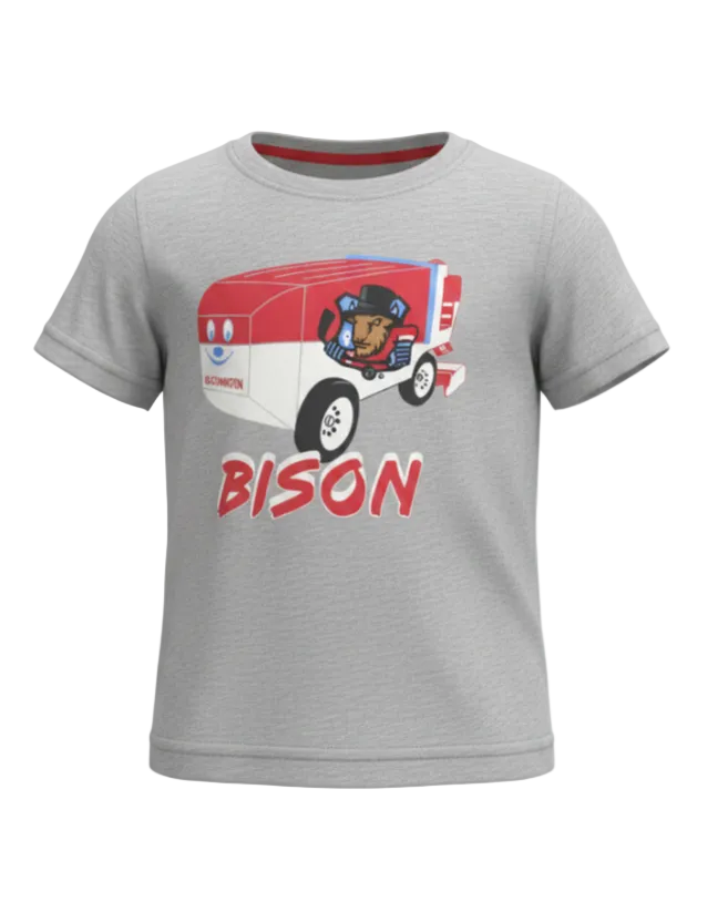 Bison Toddler Gray Excavator Tee