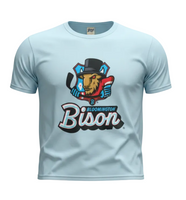 Bison Senior Mascot Blue Tee