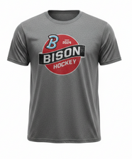 Bison Retro Grey Tee