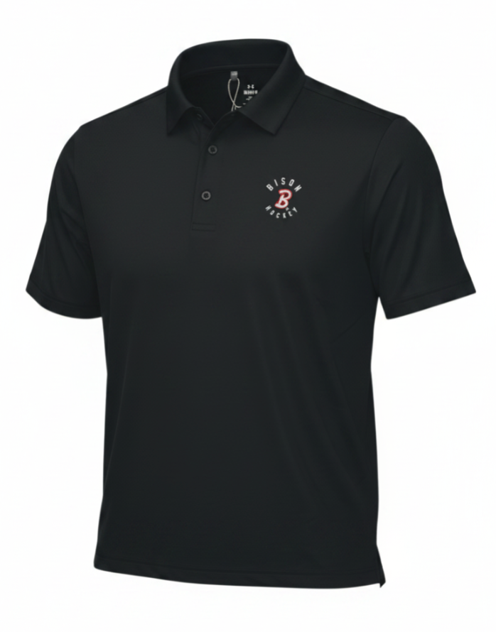 Black Bison polo with B Logo and 