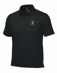 Black Bison polo with B Logo and "Bison Hockey" on left chest