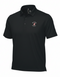 Black Bison polo with B Logo and "Bison Hockey" on left chest