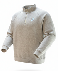 Bison B Logo Grey 1/4 Zip