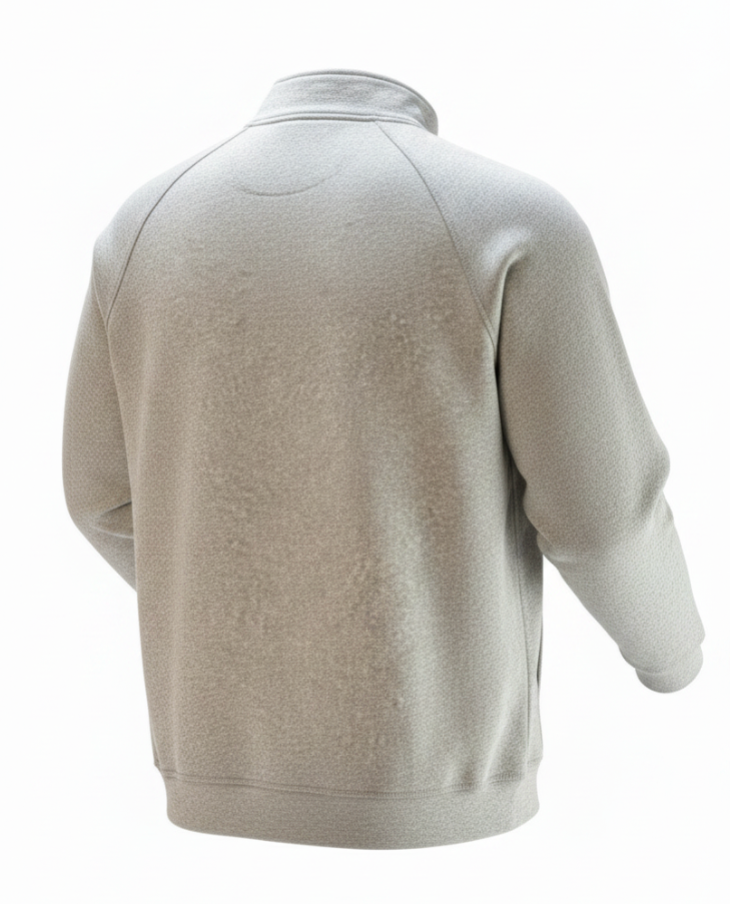 Bison B Logo Grey 1/4 Zip