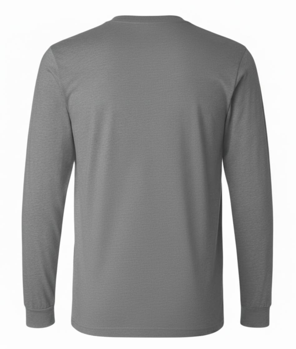 Bison Trophy Grey Long Sleeve Tee