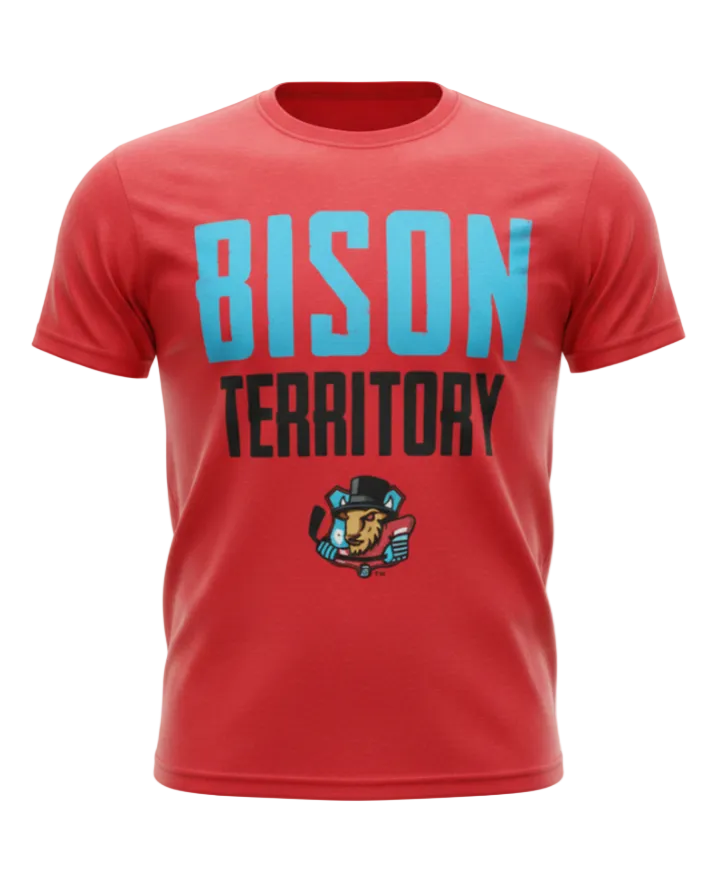 Bison Territory Red Tee