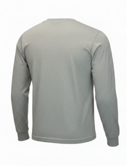 Bison Oxford Grey Long Sleeve Tee