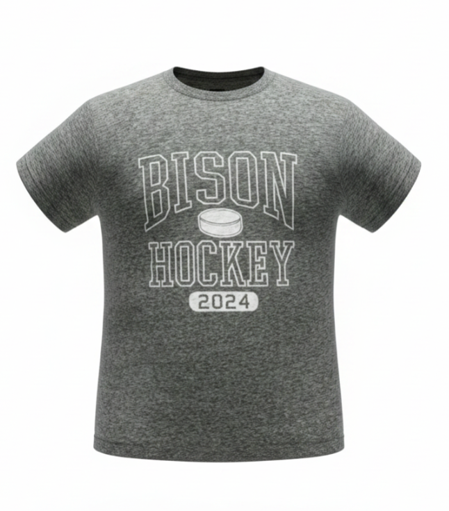 Bison Snow Grey Tee