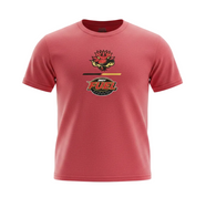 Red Fuel Youth Tee with primaryand Defender logos