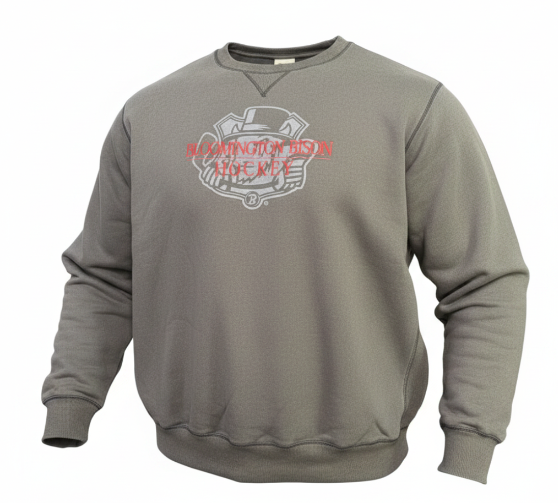 Bison Sanded Fleece Crew