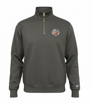 Bison Big Detroit Black 1/4 Zip Hoodie