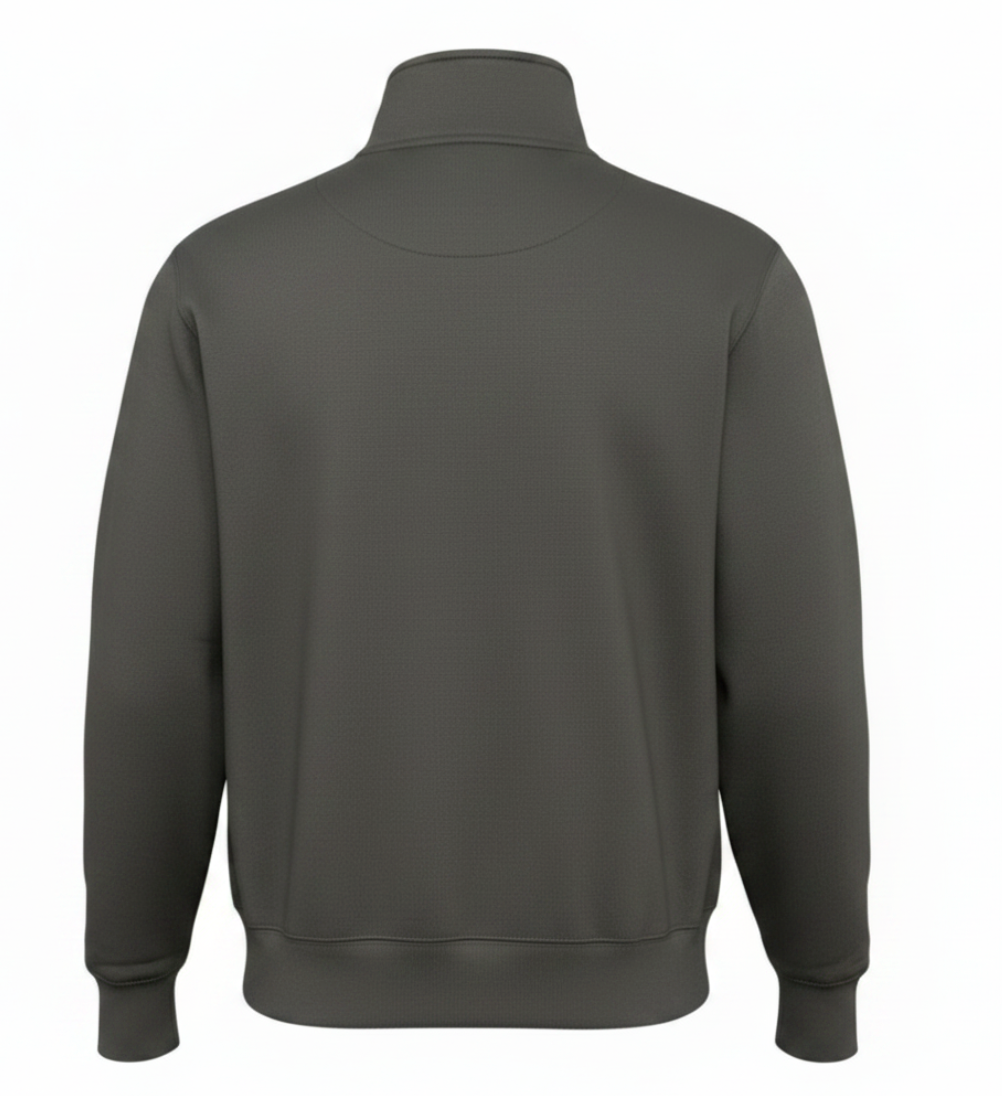 Bison Big Detroit Black 1/4 Zip Hoodie