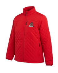 Bison Top Red Puffer Jacket