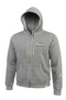 Bison Women's Burnout Full Zip Charcoal Hoodie