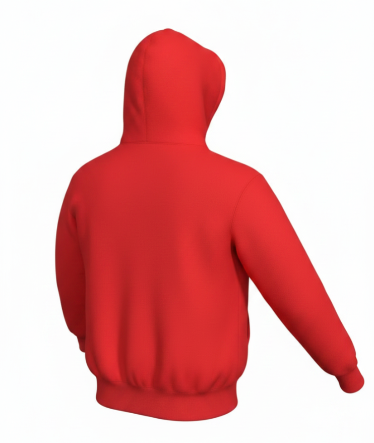 Fuel Reverse Weave Scarlet Hoodie