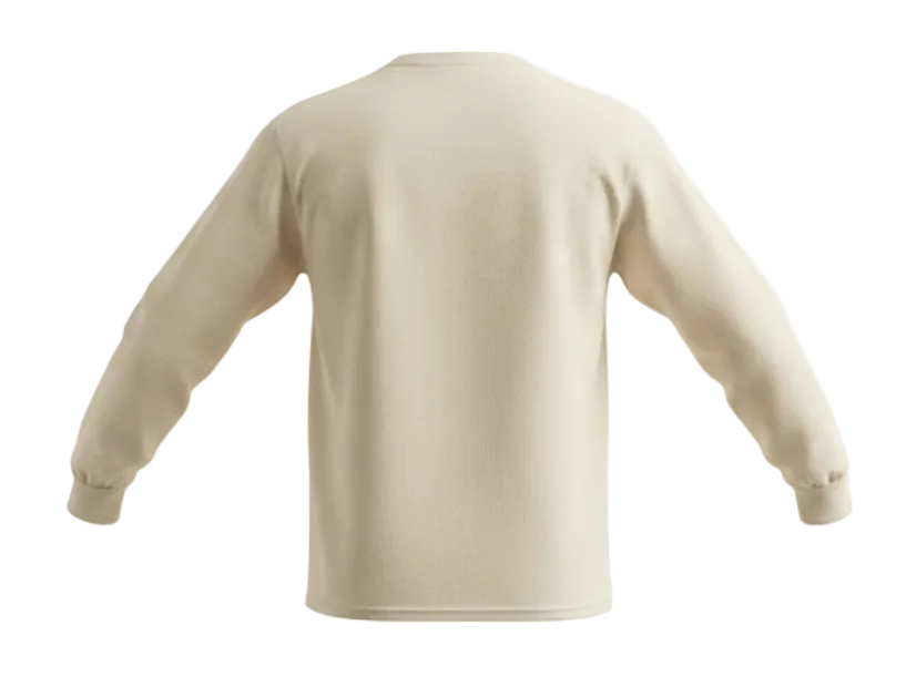 Fuel Wordmark Ivory Long Sleeve Tee