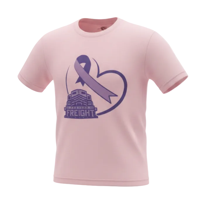 Freight Pink Cancer Theme Tee