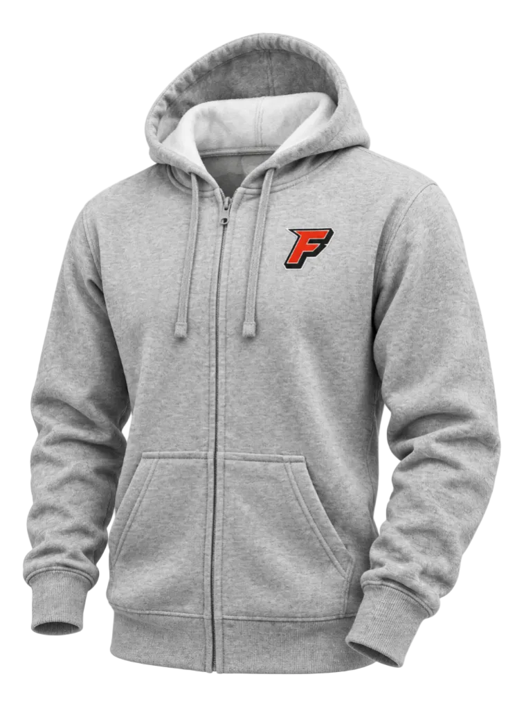 Fuel F Logo Grey Full Zip