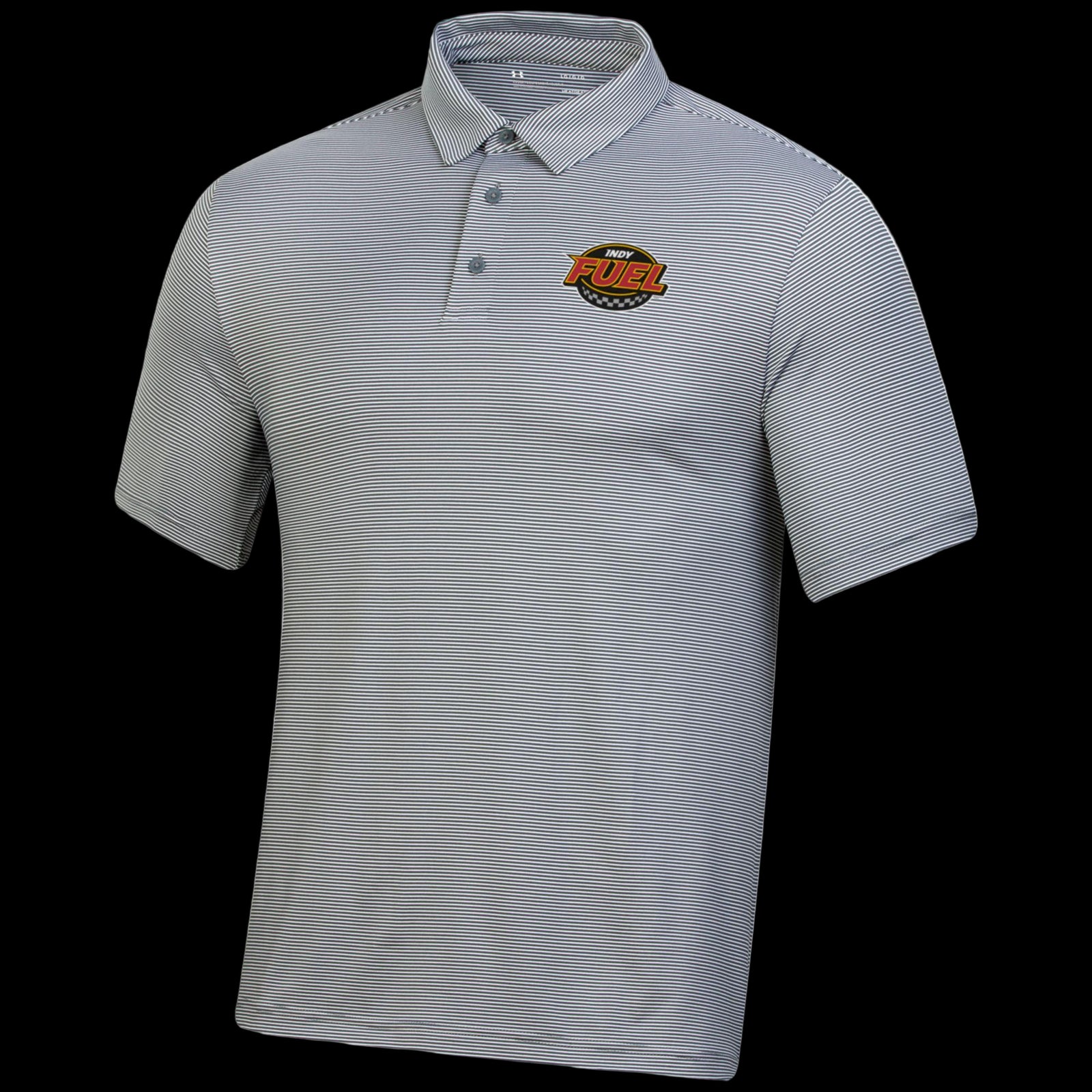 Fuel Grey Stripe Polo