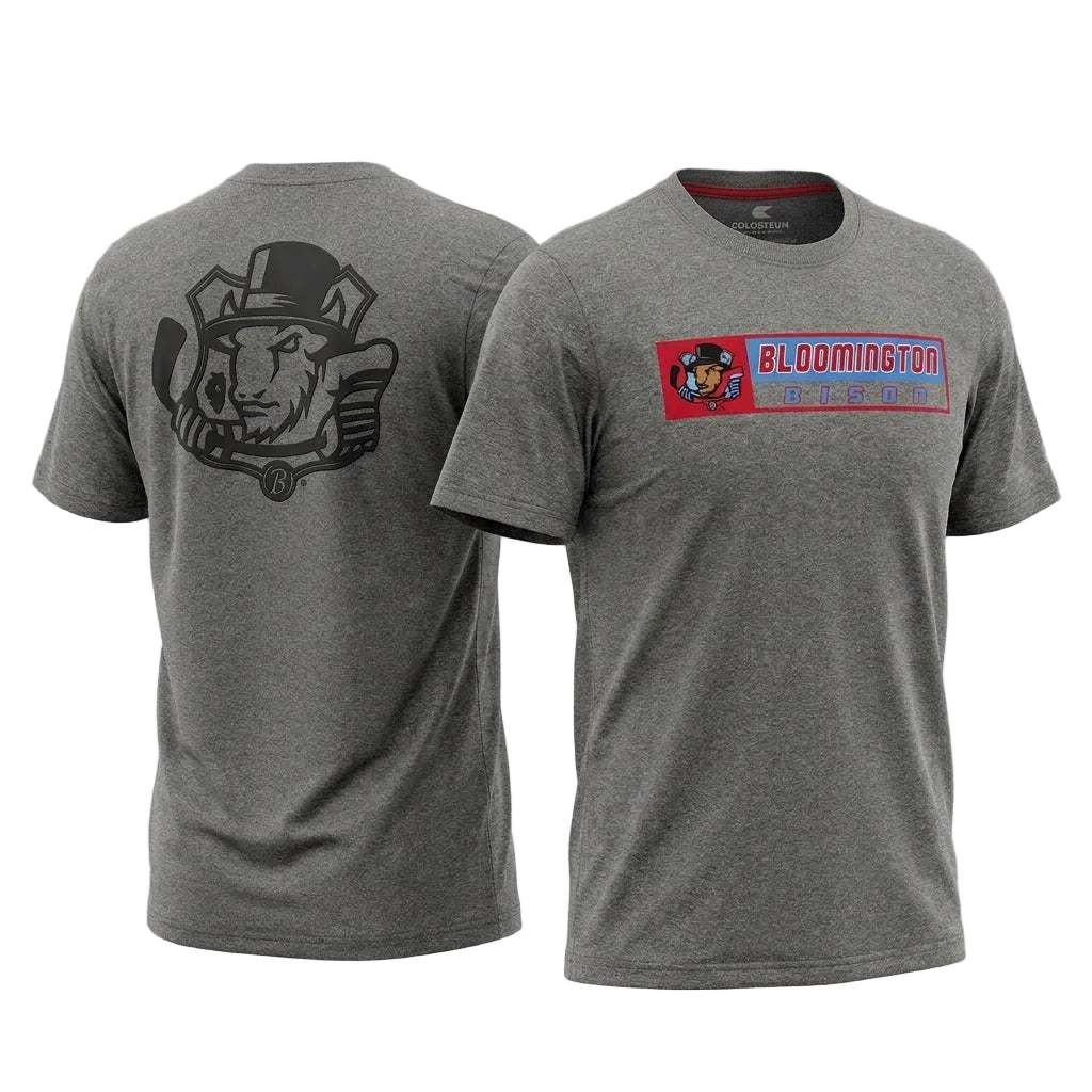 Bison Twin Charcoal Tee